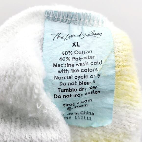 The Laundry Room Off Duty White Colorful Tie-Dye Jogger Sweatpants Women's XL - Picture 5 of 5